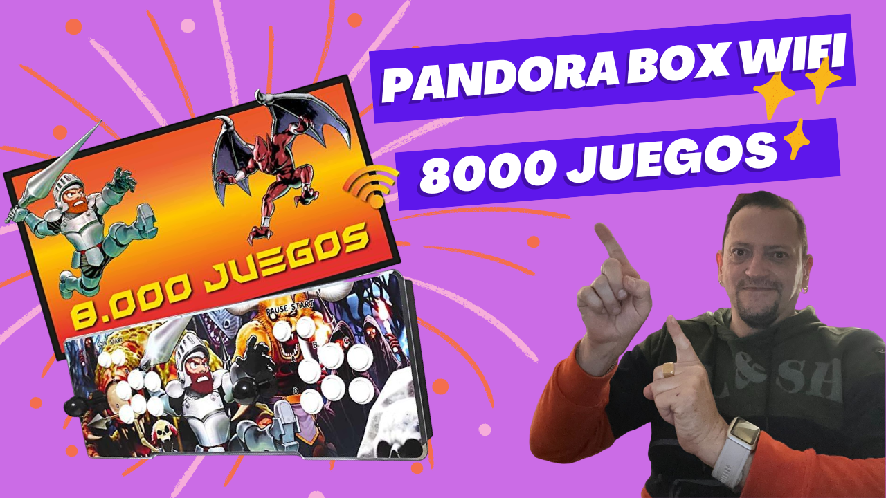 Pandora Box con wifi y 8000 juegos retro